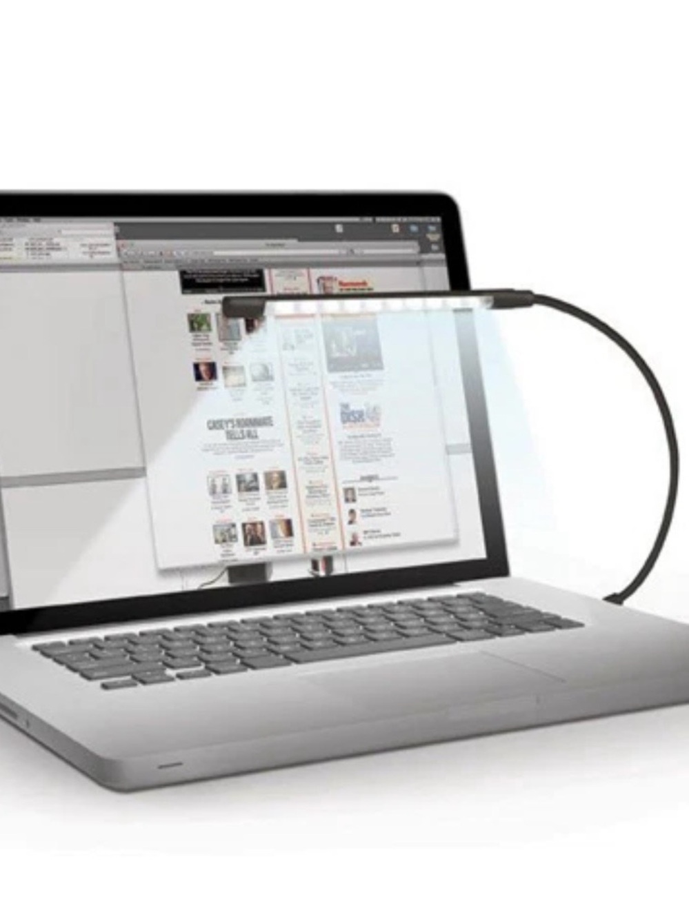 Kikkerland USB Flexible Reading Light - Black Gooseneck